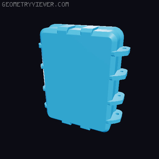 Rugged Box - Card Box 3D model thumbnail