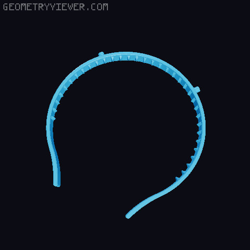 Halloween hairband 3D model thumbnail