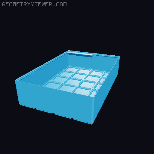 Gridfinity cups height 8 (60mm) collection 3D model thumbnail