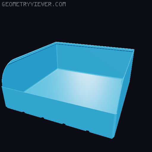 Gridfinity rouded bins collection all sizes 3D model thumbnail