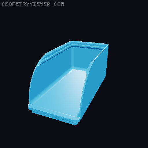 Gridfinity rouded bins collection all sizes 3D model thumbnail