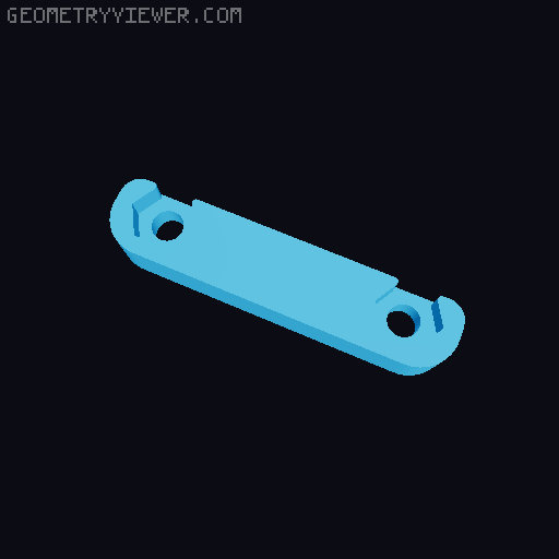 270 Hinge Combined with Cover and Base Plate Holder 3D model thumbnail