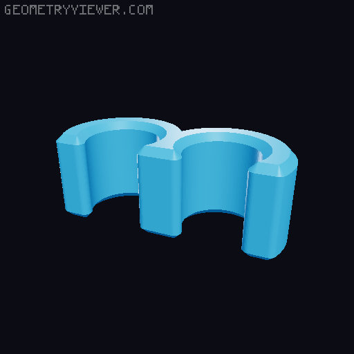 PTFE / Cable Clip for Bambu Lab A1 (mini) without AMS lite 3D model thumbnail