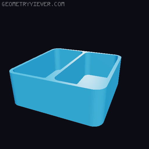 Bin for Ikea skadis - 564 models - hooks need support 3D model thumbnail