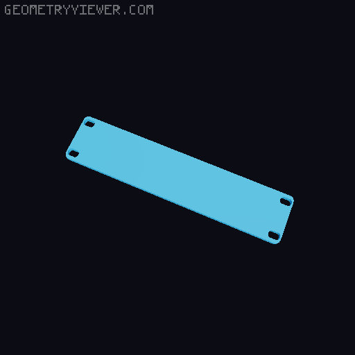 DIY 10 Inch Rack 3D model thumbnail