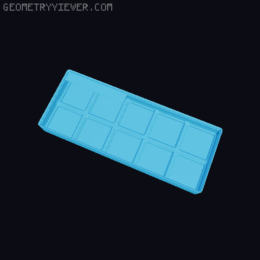 Gridfinity cups height 3 (25mm) collection 3D model thumbnail