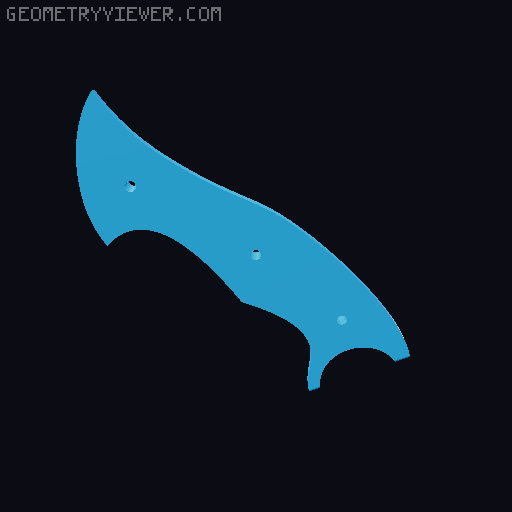 CS:GO Talon Knife 3D model thumbnail