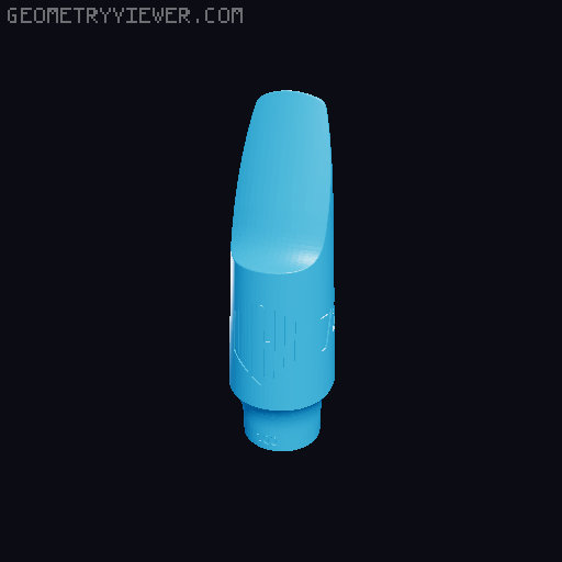 Tenor Saxophone Mouthpiece 3D model thumbnail