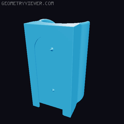 Multiboard flask holders in various sizes 3D model thumbnail