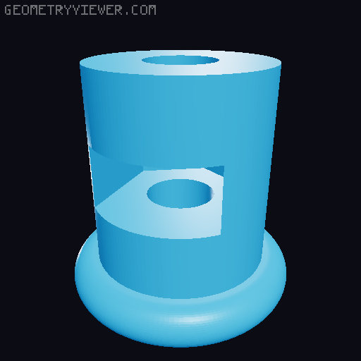 Shortened Screw Pin (Slaughter to Prevail mask) 3D model thumbnail