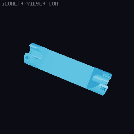 Parametric Cable Label / Tag holder for Ethernet, network, USB, PC, power line cables, etc. 3D model thumbnail
