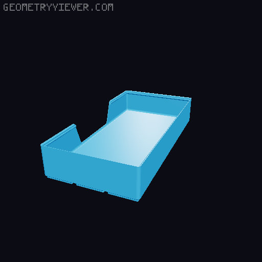 Gridfinity wall cutout collection 3D model thumbnail