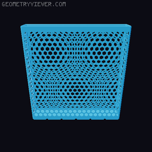 Gridfinity Hex Bins all sizes 3D model thumbnail