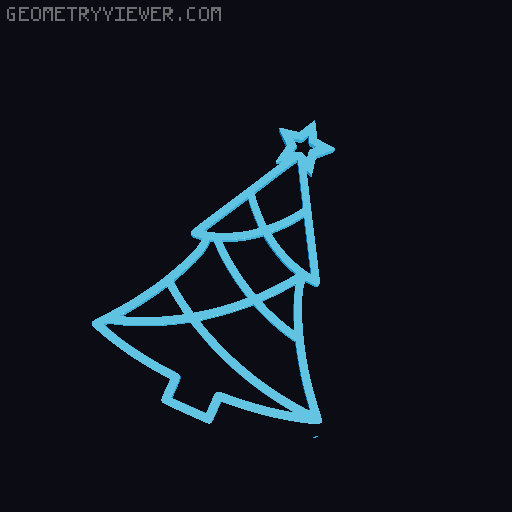 Christmas Ornament Set – Stars, Snowflakes, Bells & Trees 3D model thumbnail