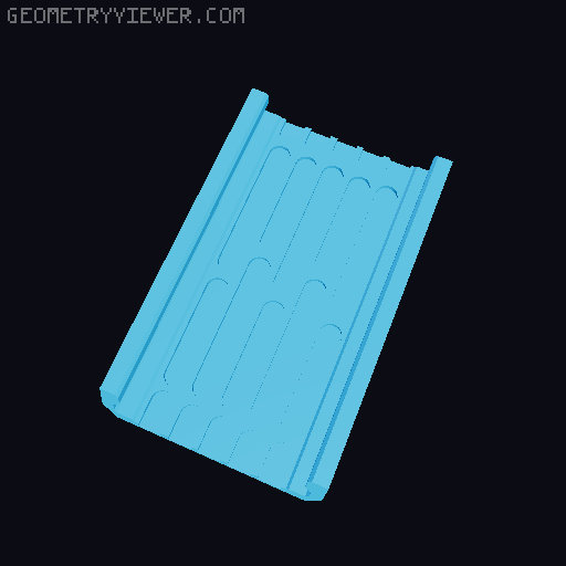 death star panel skin for duality led track system 3D model thumbnail