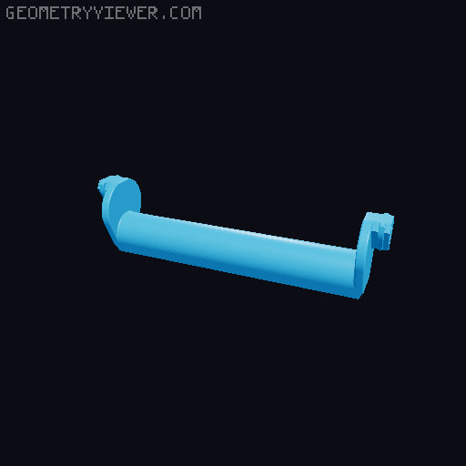 Hanging Spool Holder to Reverse Bowden Setup | Magnetic PTFE Connector 3D model thumbnail