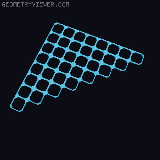 openGrid Triangular Tiles (2x2 - 12x12) 3D model thumbnail