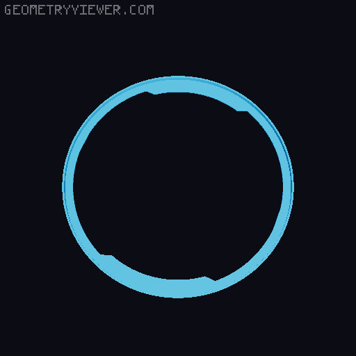 Cardboard Spool Ring 3D model thumbnail