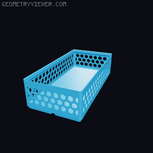 Gridfinity Hex Bins all sizes 3D model thumbnail