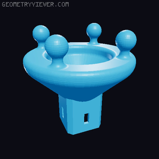 Helping hands adapters for the modular articulated arms 3D model thumbnail