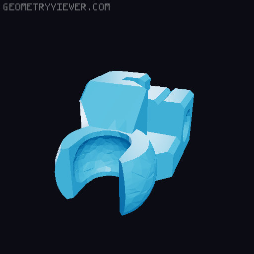Remade! B.B.1 arm and hands 3D model thumbnail