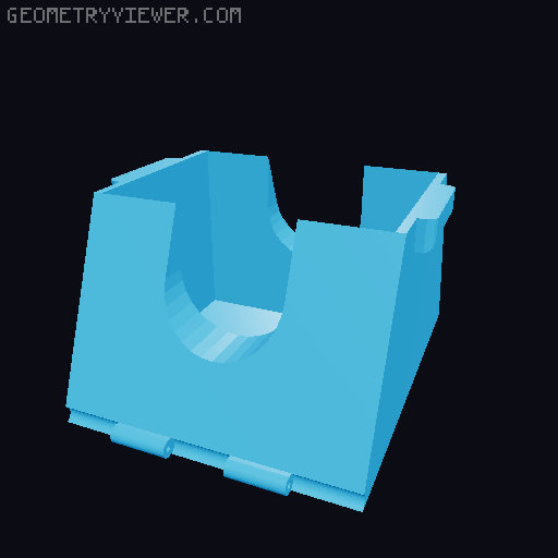 Rolling Deck Box 3D model thumbnail