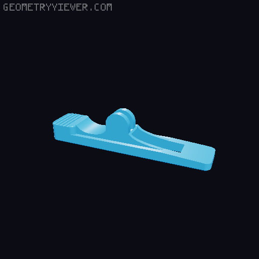 Kids pants HANGER with pegs 3D model thumbnail
