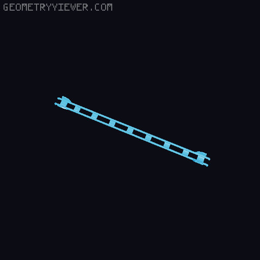 Marble track - rails (Gravitrax compatible) 3D model thumbnail