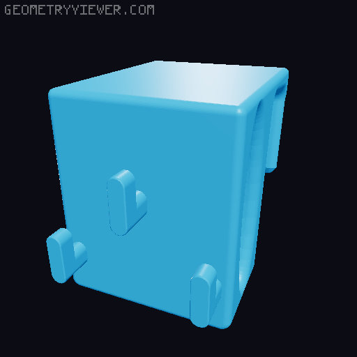 Retro Handheld SKADIS display mounts 3D model thumbnail