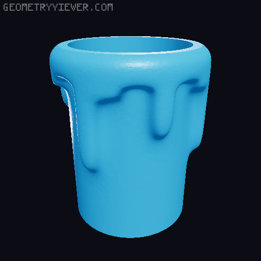 Melting candle tea light holder for rechargeable tea lights 3D model thumbnail