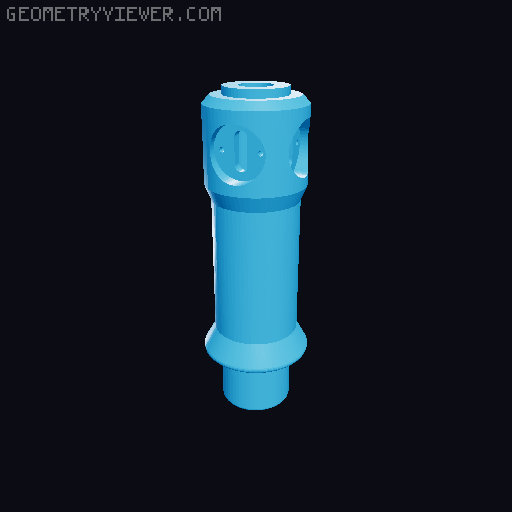 Bedside lamp 3D model thumbnail