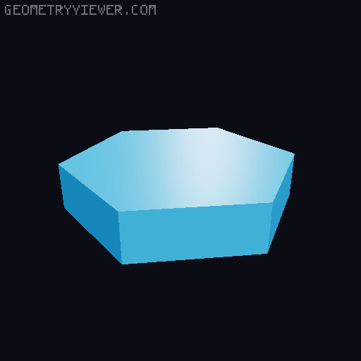 Mini Super Toggly Fidget Button V2 Hexagon Case 3D model thumbnail