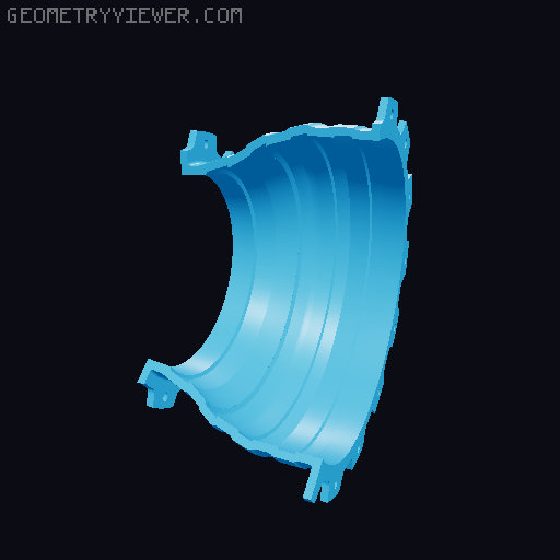 3D Printable Jet Engine 3D model thumbnail