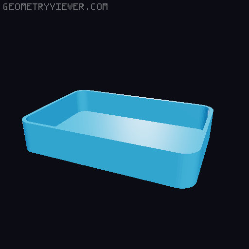 Bin for Ikea skadis - 564 models - hooks need support 3D model thumbnail