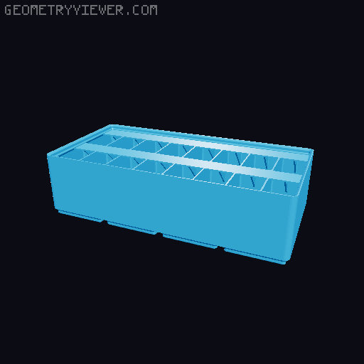Gridfinity Ultra Light Bins - Divider Label Edition 3D model thumbnail