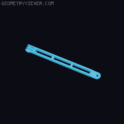 Anti-droop detented arms for Modular Mounting System 3D model thumbnail