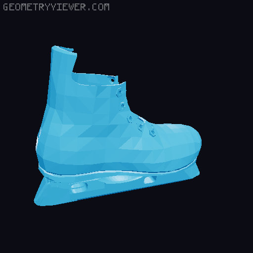Hockey Ice Skate 3D model thumbnail