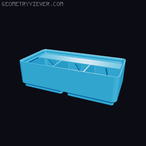 Gridfinity Ultra Light Bins - Divider Label Edition 3D model thumbnail