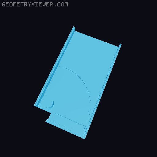 Geared slim wallet 3D model thumbnail