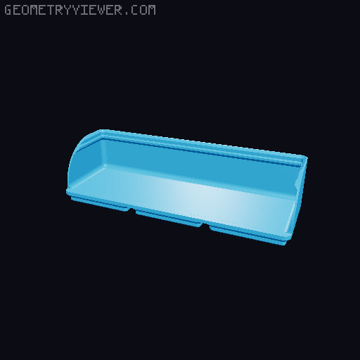 Gridfinity rouded bins collection all sizes 3D model thumbnail