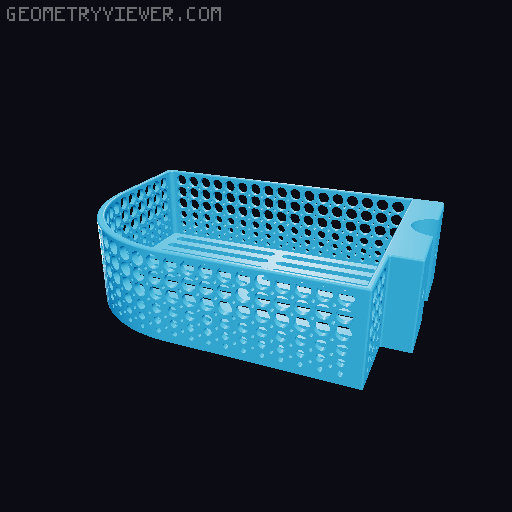 Shower Basket (XXL Circle Edition) 3D model thumbnail