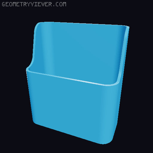 Bin for Ikea skadis - 564 models - hooks need support 3D model thumbnail