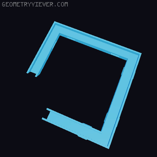 Mini LED Infinity Cube 3D model thumbnail