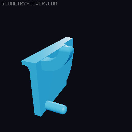 Ultimate Drawer System XL Pegboard Adapter 3D model thumbnail