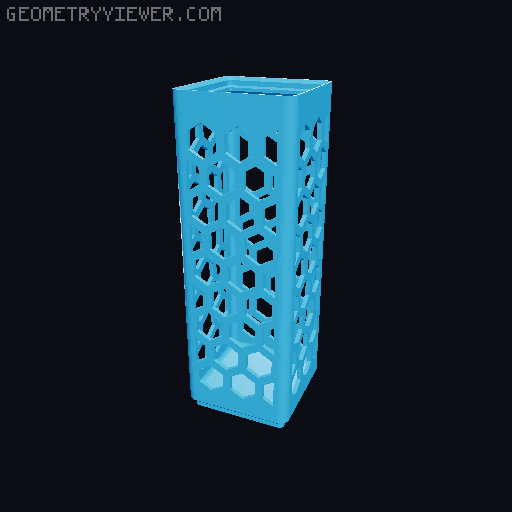 Gridfinity Hex Bins all sizes 3D model thumbnail