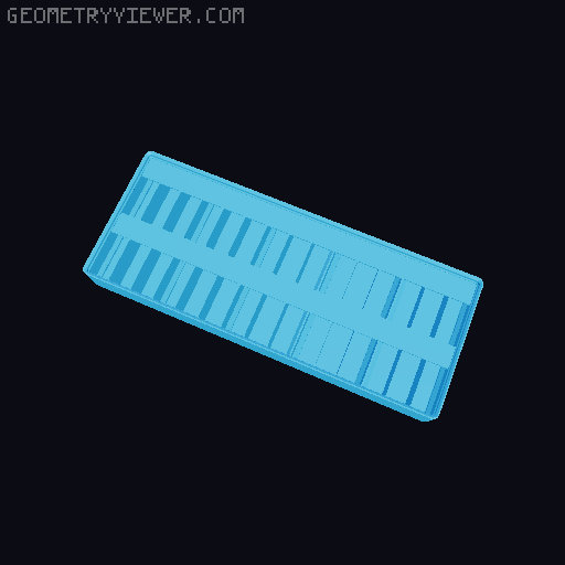 Gridfinity Ultra Light Bins - Divider Label Edition 3D model thumbnail