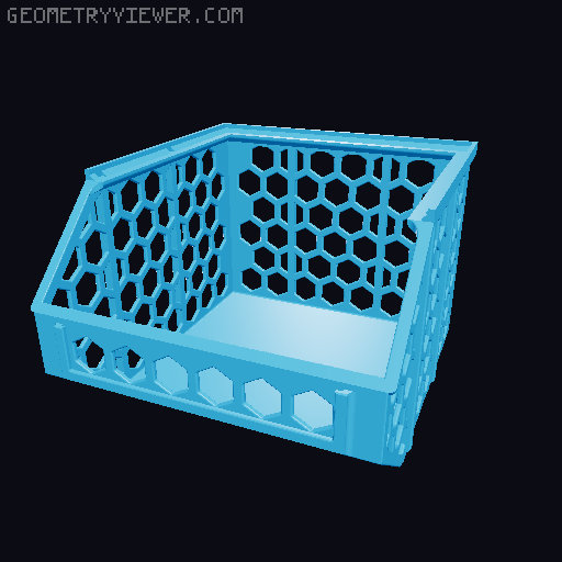 Stackable Baskets 3D model thumbnail