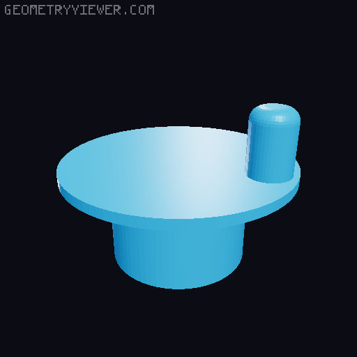 Measuring tape spool 3D model thumbnail