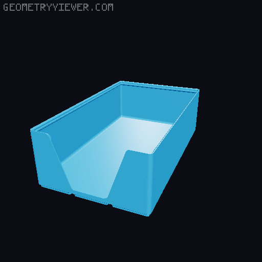 Gridfinity wall cutout collection 3D model thumbnail