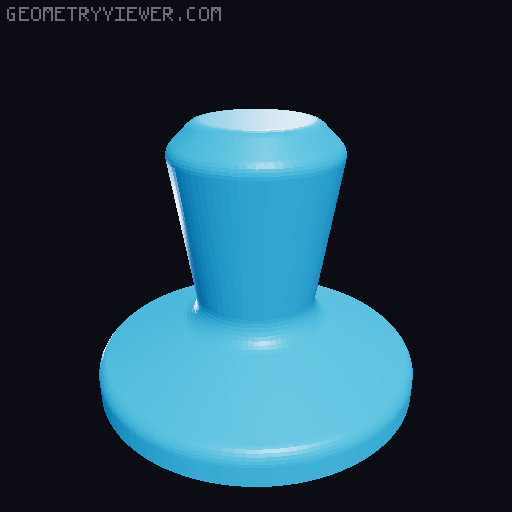 Espresso Funnel & Tamp (51mm) 3D model thumbnail